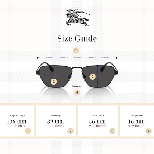 BURBERRY BE3146 Hexagonal Sunglasses for Men +BUNDLE with ACCESSORY EYEWEAR KIT3