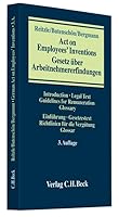 Act on Employees' Inventions (German Edition) 3406523463 Book Cover