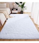 Blivonta Area Rugs for Bedroom Living Room, 4x6 Soft Large Fluffy Fuzzy Shag Plush Furry Carpet, ...