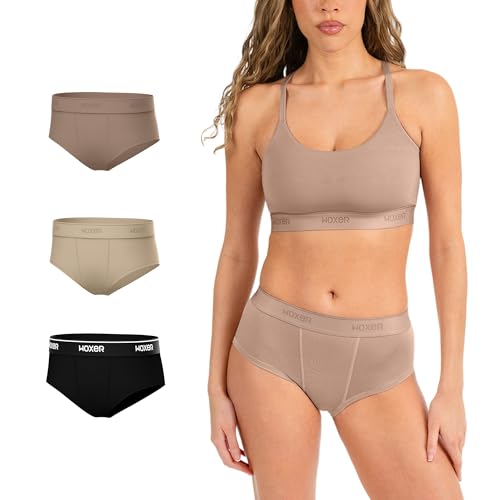 Image of Woxer Women's Classic Seamless Boyshort Panties, Soft Modal Fabric with No Roll Inseam, Chafe-Free, Breathable Design