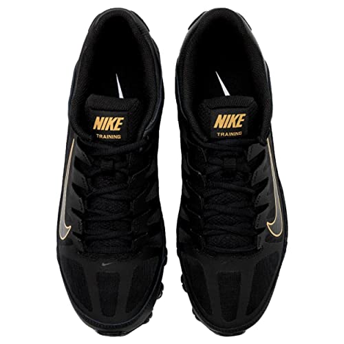 Nike Nike Men's Reax 8 TR Mesh, Black/Metallic Gold-Black, 9.5