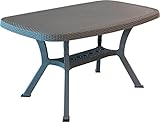 Photo Gallery dimaplast tavolo in resina effetto rattan con gambe incrociate elite taupe arredo giardino 005262 Photo Gallery dimaplast tavolo in resina effetto rattan con gambe incrociate elite taupe arredo giardino 005262