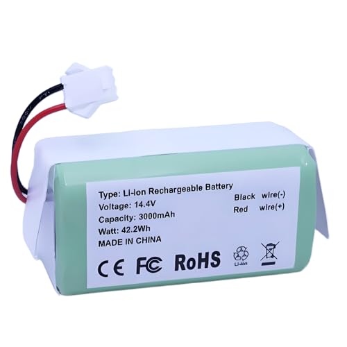 Batterie Coredy R3500 R500+ R300 aspirateur robot 3000mAh lithium Li-ion compatible Amarey Goovi