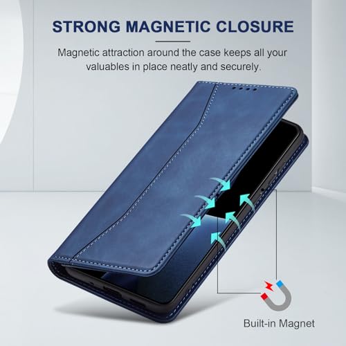 Image of Jasonyu Flip Wallet Case for OnePlus 13R,Blue