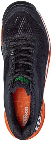 Wilson Men's Tennis Shoe, Black Orange Tiger White, 10.5 | Image 4