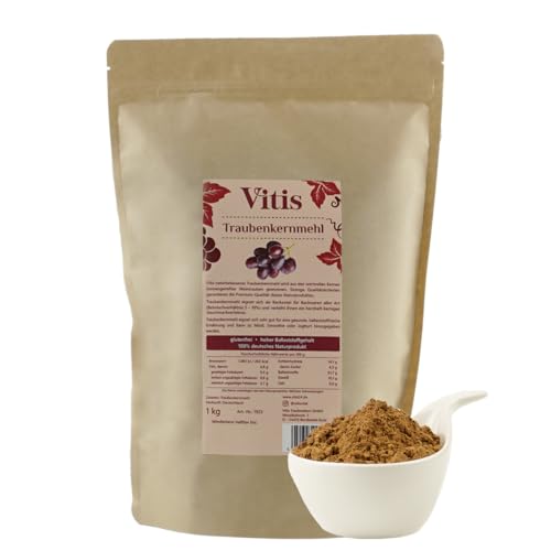 Produktfoto von Vitis Traubenkernmehl 1kg – glutenfrei & vegan