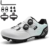 Confort et respirabilité: Les chaussures de cycle sont faites de tissu microfibre + confortable et confortable. Doublure confortable et respirante + surface de maille tissée à la mouche respirante, respirante, absorbante et non étouffante lors de la conduite.