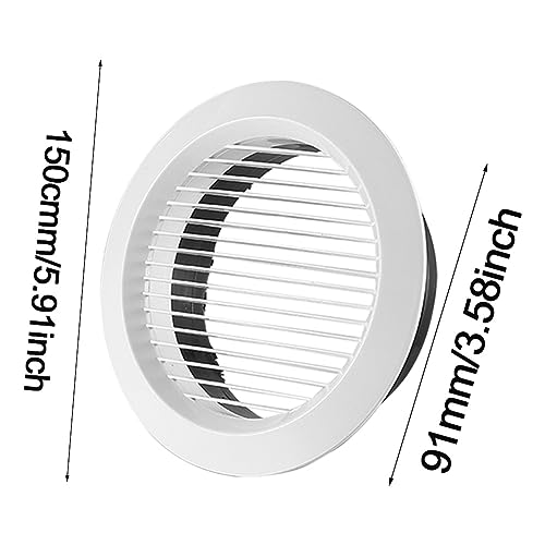 Rejilla de ventilación de pared ABS con rejillas ajustables, antideslizante y anti-moscas para ventilación de aire, uso en techo de dormitorio miniatura 2