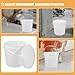 Alipis White 6l Abs Paint Bucket with Lid Leak-Proof Plastic Paint Container for Tools Home Improvement Portable Empty Pail Suitable and Chemical Storage
