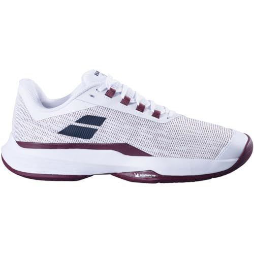 Babolat Men's Jet Tere 2 All Court Tennis Shoes, White/Port Royale (US Men's Size 10)