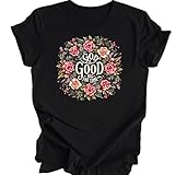 My Jewel - God is Good All The Time - Jesus Sweatshirts - Christian Tshirts - Floral Jesus Shirt - Religious Shirts for Women White
