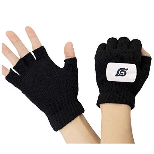 DAZCOS Kakashi Kid Gloves Cosplay Costume (Black)