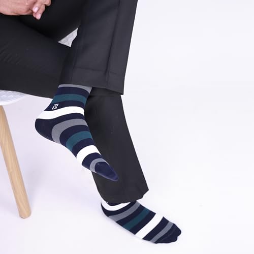 Image of Luxe Signature Box - The Classic Edit | Bamboo Combo Socks Pack of 6 Casual Formal Wear for Men | Anti Bacterial Odour Free | 3x Softer than Cotton | Durable Breathable for Daily Wear