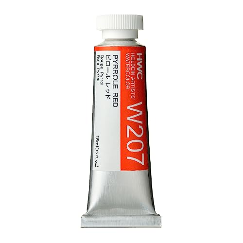 Holbein Artist Watercolor, 15ml tube, Pyrrole Red (W207)