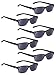 READING GLASSES 6 Pack Spring Hinge Comfort Plastic Sunshine Readers (GreyLens)