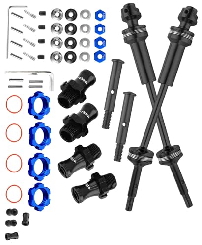 Essieux CVD et adaptateurs de moyeu hexagonal en acier renforcé pour RC 1/10 VXL 2WD