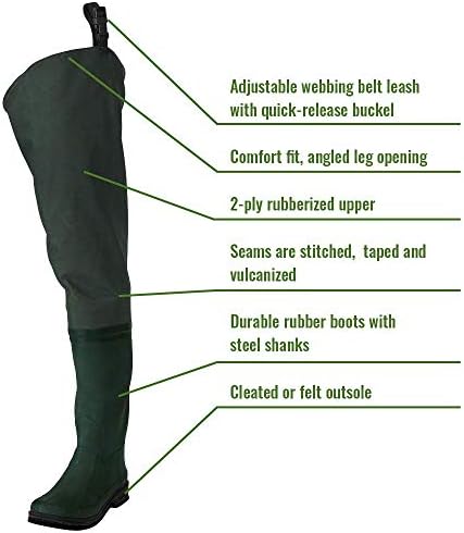 felt sole hip waders
