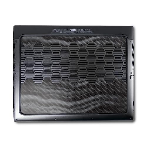 Image of MightySkins Carbon Fiber Skin Compatible with Alienware M18 R1 (2023) Full Wrap Kit - Smoky Quartz | Protective, Durable Textured Carbon Fiber Finish | Easy to Apply & Change Styles | Made in The USA