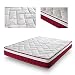 Tanuk Colchon Viscoelastico 135x190 Red Velvet Rojo Transpirable y Termoregulador Hipoalargenico Tacto Suave Envio Envasado al Vacio y Enrollado Envio y Subida a Domicilio Incluidos