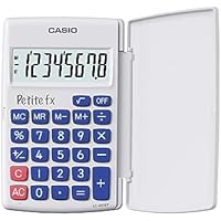 Casio LC-401LV-WE-BOITE Calculadora Escolar Primaria Blanca