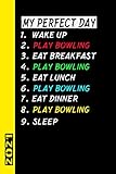  My Perfect Day Play Bowling 2021: Italiano! Il mio calendario per il giorno perfetto è un regalo divertente e fresco per il 2021 e può essere usato come diario e libro dei compiti.
