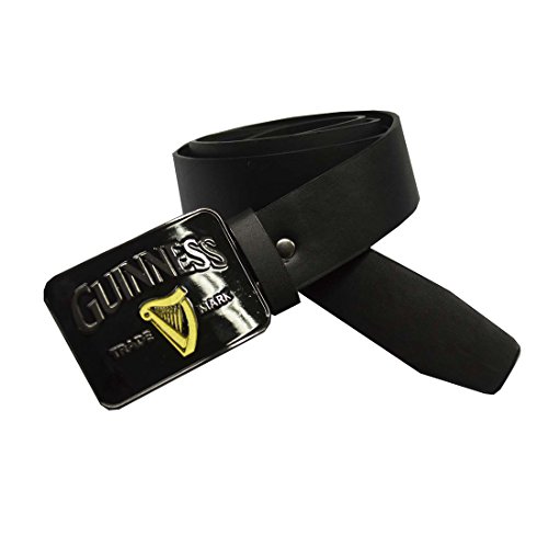 Guinness Belt For Men's Black Embossed Buckle, Small #TOP16