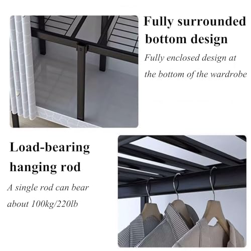 Armoire à vêtements pliable grand format pour un salon ordonné - 5