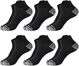 Socken 6 Paar Herren-Söckchen – atmungsaktiv, Baumwolle, Sportsocken, lässig...