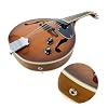 Mandolin Musical Instrument A Style E-Acoustic Mandolin Instrument Kit 8 String for Beginners Adults with Carrying Case Extra Strings Picks Cleaning Cloth
