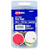 Avery Metal Rim Key Tags, 1.25