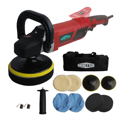 Constant Buffer Polisher for Car Detailing, 1500W Car Buffer with 6-Speed Adjustable LCD Display, Precision Finish for Marine, Automotive & Furniture Surfaces