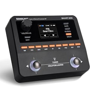 Professional Multi-Effects Processor – Features 9 simultaneous effect modules including amp, cabinet IR, EQ, delay, reverb, and more, with over 130 high-quality effects and 100 preset slots for electric guitar, bass, and acoustic simulation. Advanced...