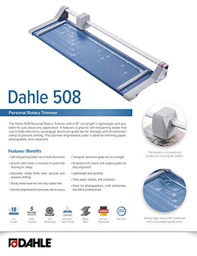Papierschneidemaschine Dahle 508 für 6 Blatt Papier