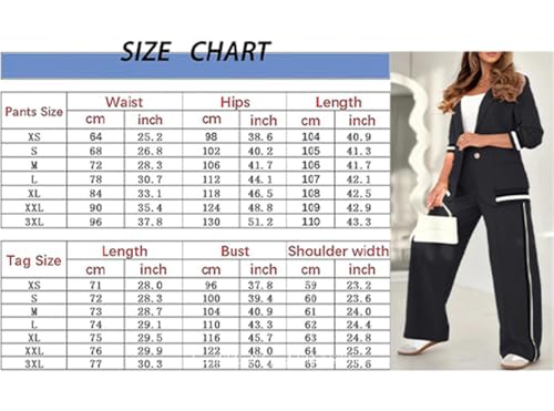 2025 Temperament Solid Color Ribbed Suit Set, Blazer and High Rise Straight Leg Pants Sets, Women's 2-Piece Outfits3