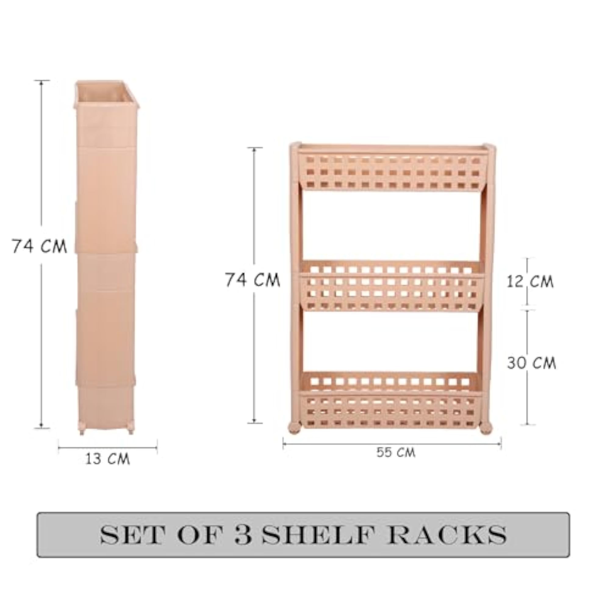 3 Layer Slim Makeup Rack Organizer