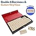WE Games Personalized Double 6 Domino Set in Vinyl Case, Dominoes Set for Adults, Customized Gifts