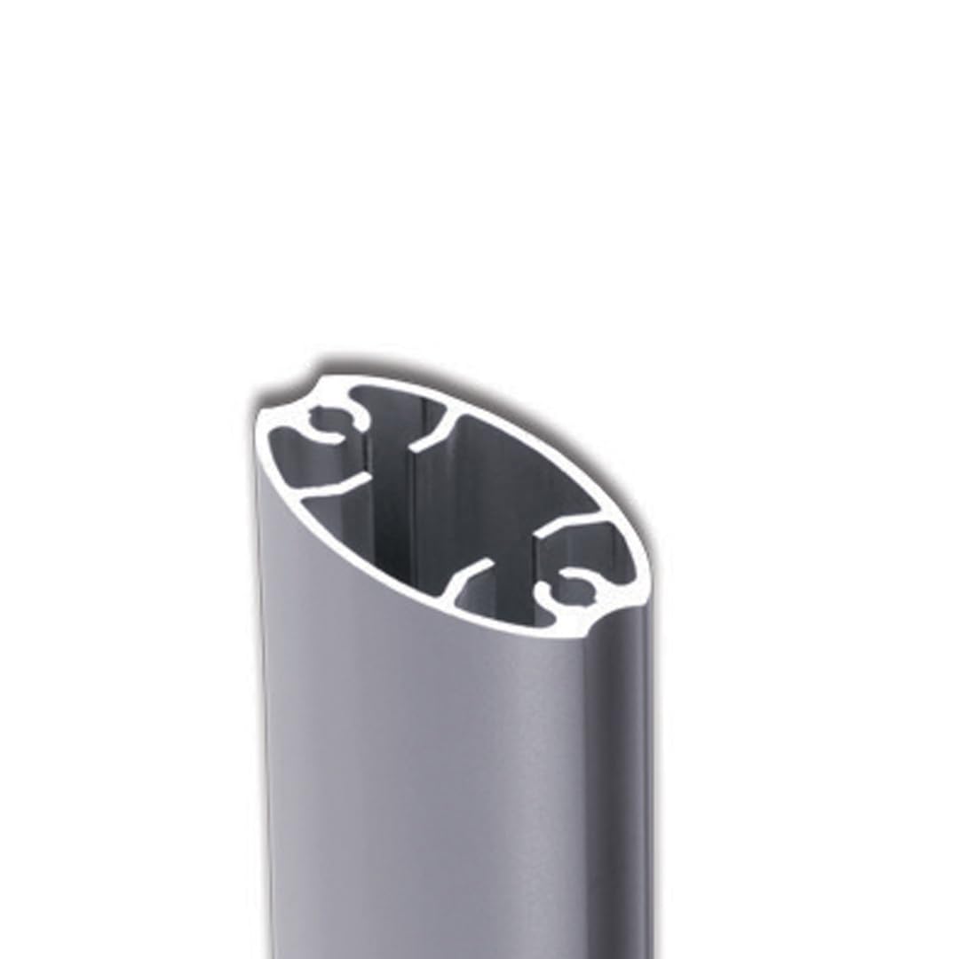 Danieli - Leggio Porta Menu A4 Orientabile. Espositore da Terra con Cornici a Scatto in Alluminio Anodizzato Silver. Supporto da Pavimento con Base Rettangolare in MDF per Poster e Avvisi
