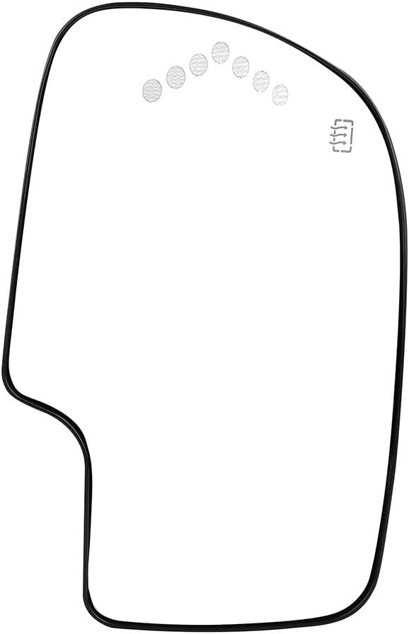 ECCPP Left and Right Side Mirror Glass Heated Turn Signal Fit For 2003-2004 For GMC For Chevy Silverado 2500 GM1324102 GM1325102
