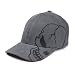 Magic Apparel Giant Skull Skeleton Baseball Cap (One Size, Charcoal Grey/Black)
