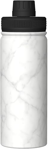 Miniatura 9 de Hervidor de acero inoxidable aislado con textura de mármol  Botella de agua divertida con aislamiento  Ideal para deportes y viajes