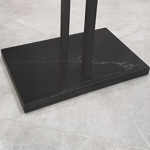 40-Inch-Freestanding-Towel-Rack-for-Bathroom-Floor-Double-T-Shape-Bath-Sheet-Holder-with-Marble-Design-Base-Standing-Towel-bar-Next-to-Tub-or-Shower-Towel-Holder-Stand-SUS304-Matte-Black