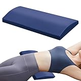 SUNOYA Lendenwirbelkissen, Memory Foam Lendenkissen, Ergonomisches Lordosekissen für Bett zur Druckentlastung und Schmerzlinderung Im Unteren Rücken, Rückenstütze, Blau