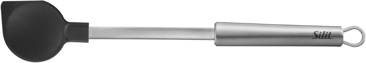 Silit Classic Line Kochlöffel Kunststofflaffe 34 cm, Edelstahl poliert, Teigschaber, Küchenhelfer mit hitzebeständiger Laffe, spülmaschinengeeignet