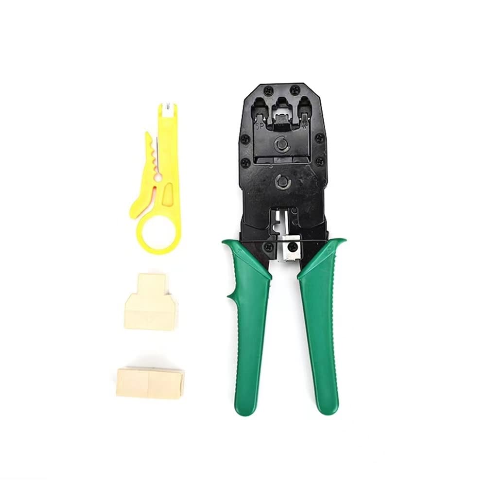 Juego de Herramientas de probador de Cables de Red Destornillador Pelacables Conector Kit de Herramientas de crimpadora de Red