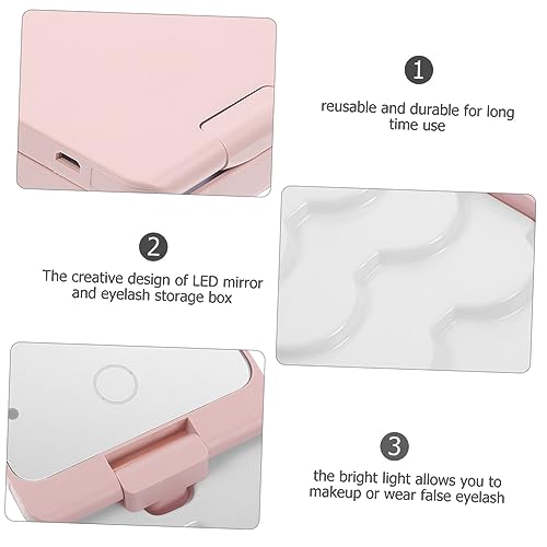 Boîte à cils compacte à LED pour réussir la pose de vos faux cils sans rater