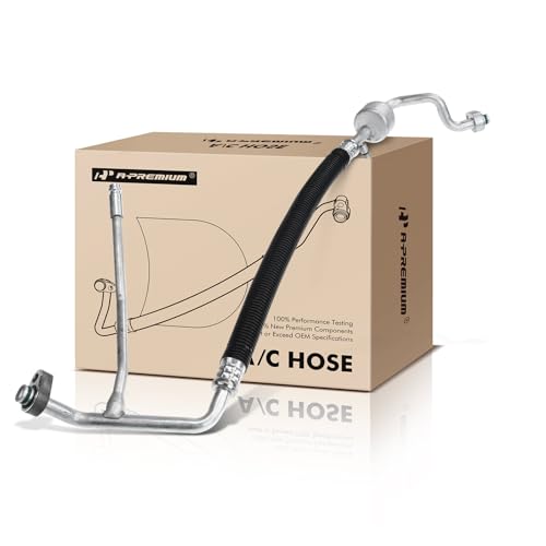 A-Premium A/C Discharge Line Hose Assembly Compatible with Ford F-250/F-350/F-450 Super Duty 2011-2016, F-550 Super Duty 2011-2015, V8 6.7L, Compressor to Condenser