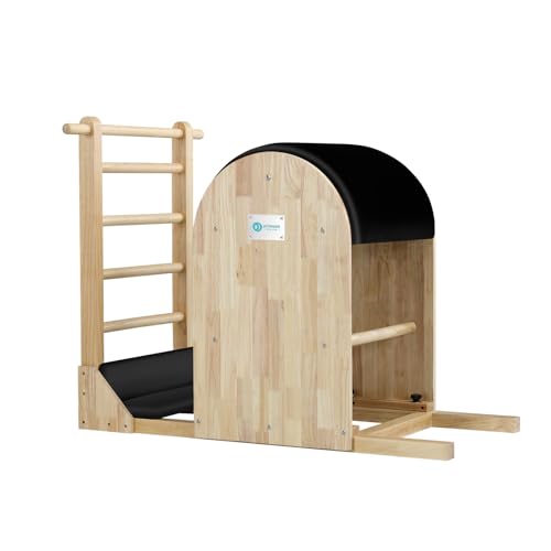 JOYRIDER Pilates Ladder Barrel, Pilates Spine Corrector for Home Workout, Pilates Arc for Balance, Core Strengthening and Stretching, Pilates Equipment Strength-Training Tool (Black)