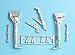 Grumman F6F-5 Hellcat Metal Landing Gear for Airfix (1/24 Model kit Accessory)