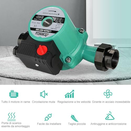 Circolatore Pompa Di Circolazione/Riscaldamento Pompa Caldaia 46/67/100W 25-60/180Mm - 7