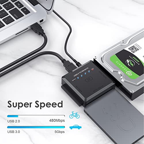 Adaptador SATA/IDE a USB 3.0 con cable USB a SATA miniatura 7
